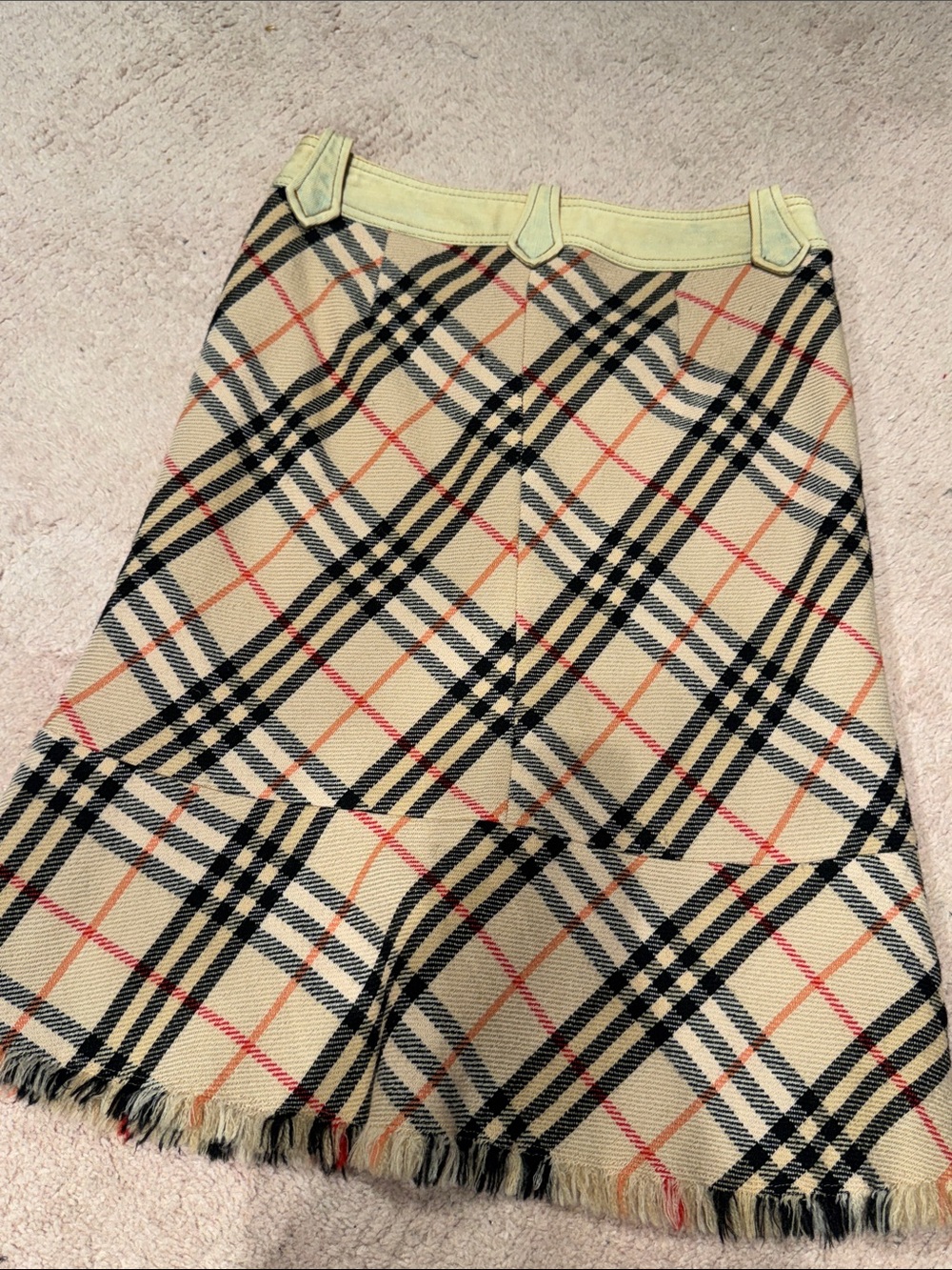 Burberry Plaid Wool Skirt - Picture 3 of 3